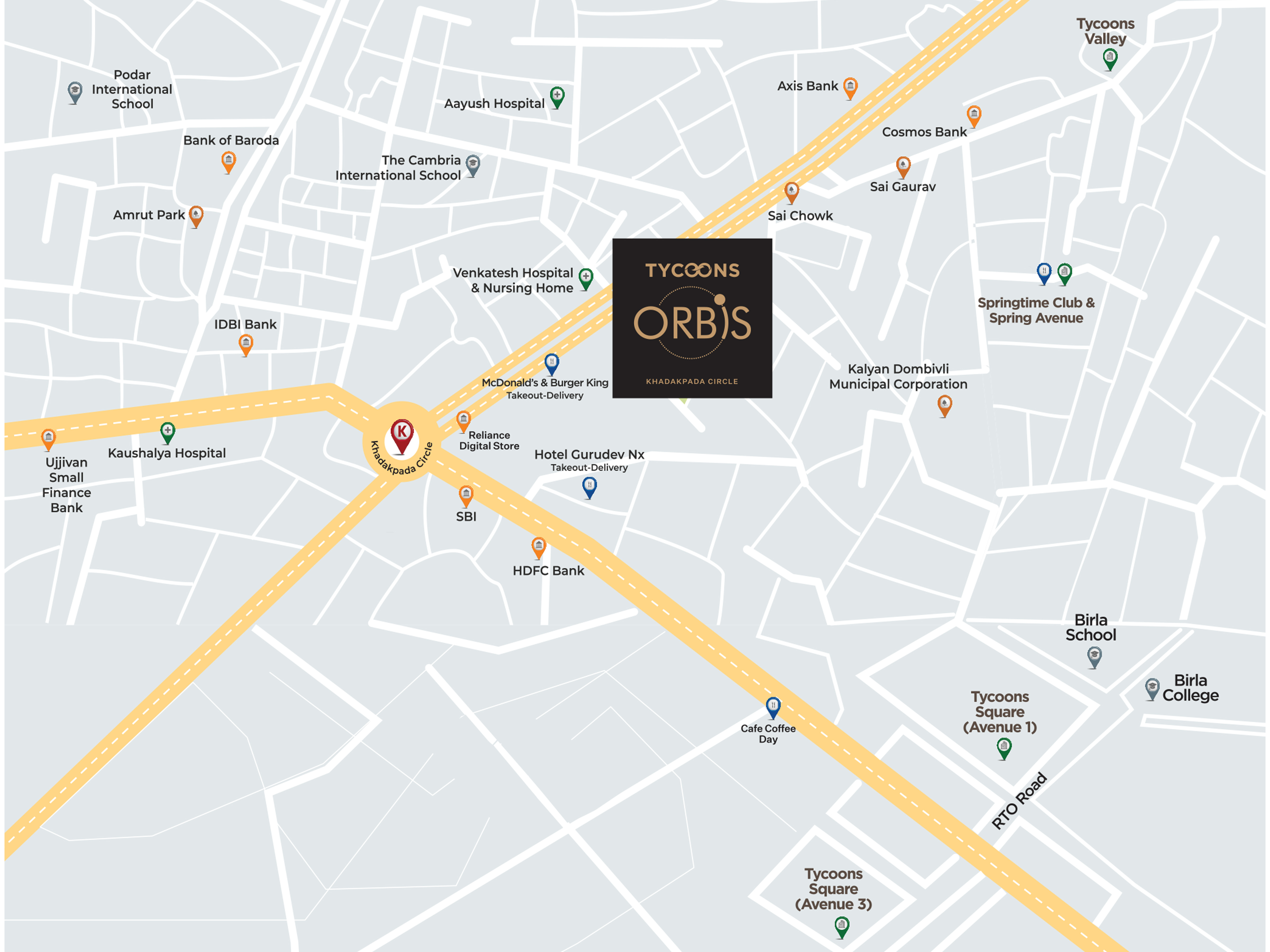 Tycoons Orbis Lavish 2 BHK Flats For Sale in Kalyan West